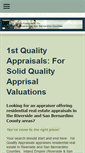 Mobile Screenshot of 1stqualityappraisals.com